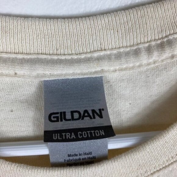 Womens But God Cotton Tee Shirt Cream‎ Black L - Picture 3 of 5